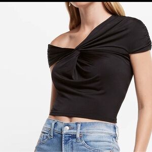 Express Black Off-Shoulder Women's Top